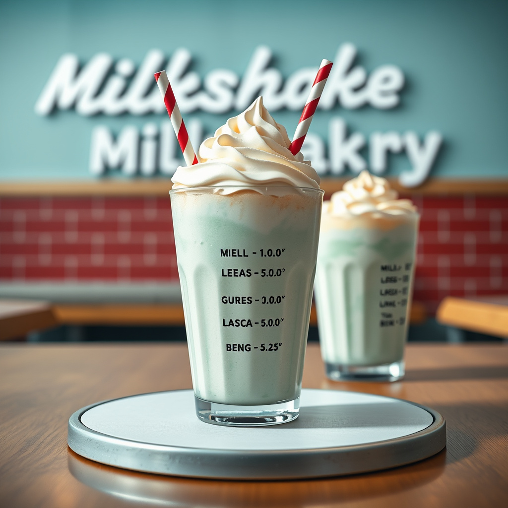 Milkshake Factory Menu With Prices For 2026